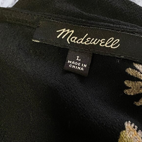 Madewell Lazy Daisies Sash Tie Wrap Top - Picture 8 of 12